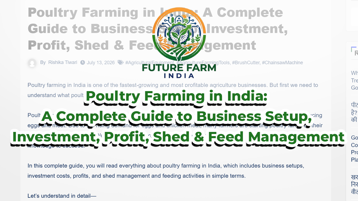 Poultry Farming in India: A Complete Guide to Business Setup, Investment, Profit, Shed & Feed Management